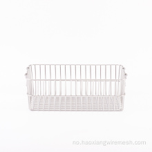 Rektangel Wire Mesh Basket for lagring